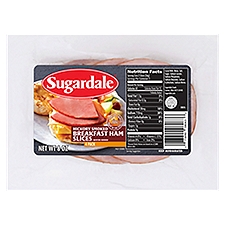 Sugardale Hickory Smoked Breakfast Ham Slices, 4 count, 8 oz, 8 Ounce