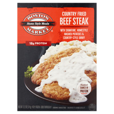Boston Market Home Style Meals Country Fried Beef Steak, 13.2 oz, 13.2 Ounce