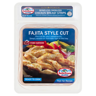 Bell & Evans Ultra Premium Boneless Skinless Chicken Breast Strips, 16 oz