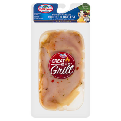 Bell & Evans Ultra Premium Italian Style Boneless Skinless Chicken Breast, 8.45 oz