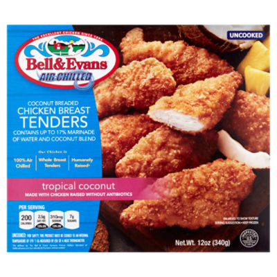 Bell & Evans Tropical Coconut Breaded Chicken Breast Tenders, 12 oz