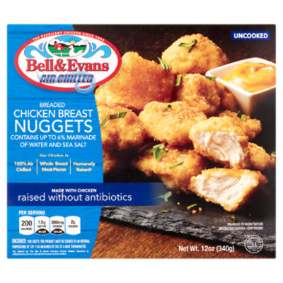 Bell & Evans Breaded Chicken Breast Nuggets, 12 oz