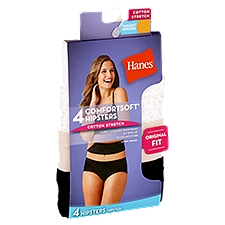 Hanes Tagless Cotton Stretch ComfortSoft, Hipsters, 1 Each