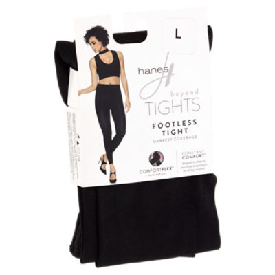 Hanes Beyond Darkest Coverage Footless Tight L
