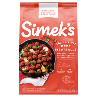 Simek's Italian Style Beef Meatballs, 22 oz