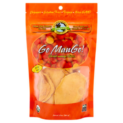 International Harvest Organic Go Mango! Dried Mango Slices Family Value, 12 oz ShopRite