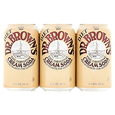 Dr Brown's The Original Diet, Cream Soda, 12 Fluid ounce