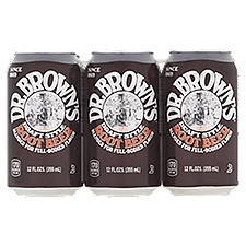 Dr. Brown's Draft Style Root Beer, 12 fl ozs, 6 count