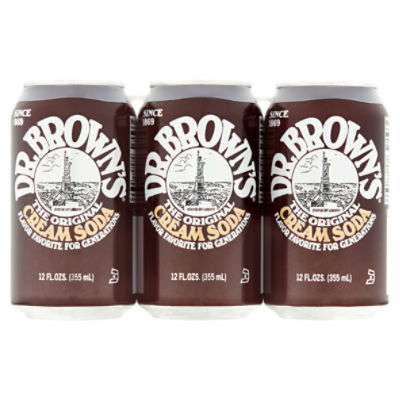 Dr Brown's The Original Cream Soda, 12 fl oz, 6 count