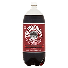 Dr. Brown's Original Black Cherry, Soda, 67.6 Fluid ounce