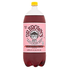 Dr. Brown's Soda, Diet Black Cherry, 67.6 Fluid ounce