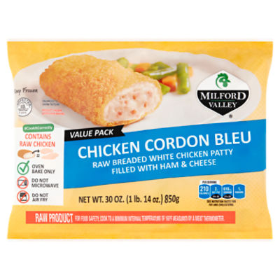 MILFORD VALLEY Chicken Cordon Bleu Value Pack, 30 oz, 6 Each