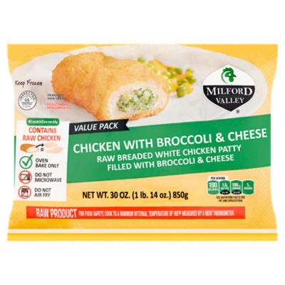 MILFORD VALLEY Chicken with Broccoli & Cheese Value Pack, 30 oz