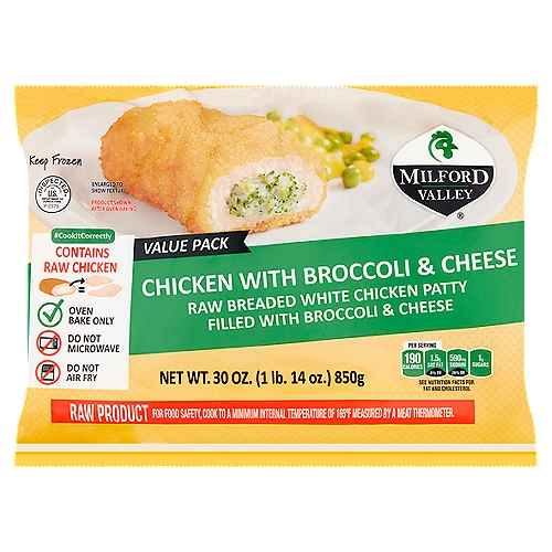 MILFORD VALLEY Chicken with Broccoli & Cheese Value Pack, 30 oz