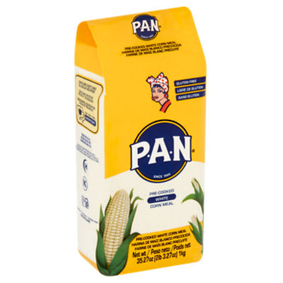 P.A.N. Pre-Cooked White Corn Meal, 35.27 oz