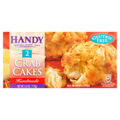 Handy Crab Cakes, 2 count, 6.0 oz, 6 Ounce