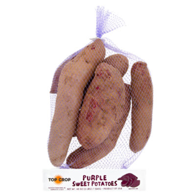 Top Crop Purple Sweet Potatoes, 3 lb bag