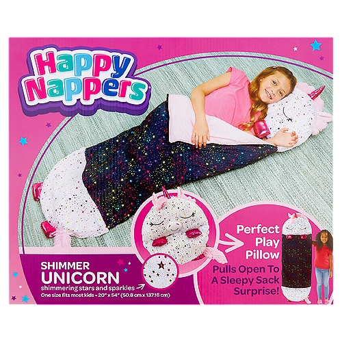 Happy Nappers Shimmer Unicorn Play Pillow