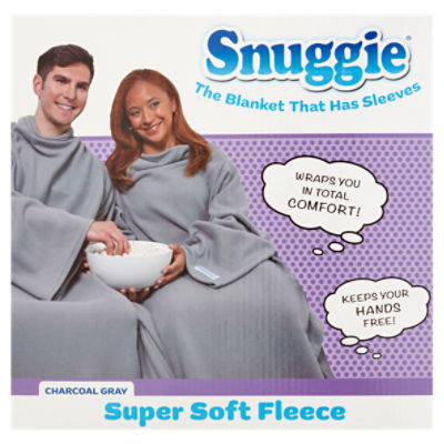 Snuggie Charcoal Gray Super Soft Fleece