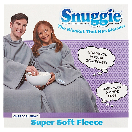 Snuggie Charcoal Gray Super Soft Fleece