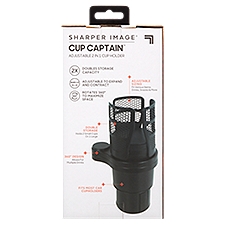 Sharper Image Cup Captain Adjustable 2 in 1 Cup Holder