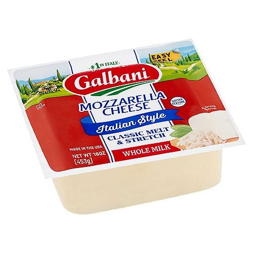 Galbani Italian Style Whole Milk Mozzarella Cheese, 16 oz