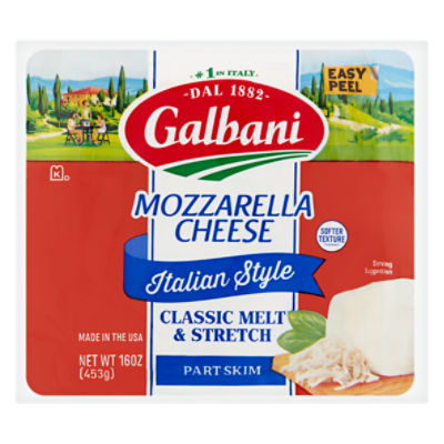Galbani Italian Style Part Skim 16 Mozzarella Cheese, oz