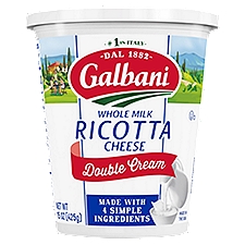 6/15oz Galbani Double Cream Ricotta Cheese