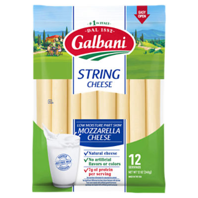 Galbani Stringsters Mozzarella String Cheese, 12 oz