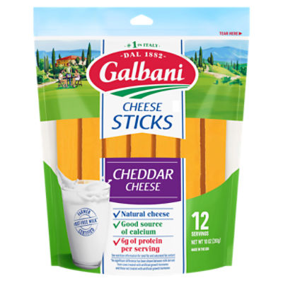 Galbani Cheddar Cheese Sticks 10oz, 12 Ounce