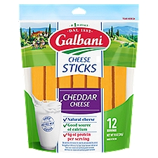 Galbani Cheddar, Cheese Sticks, 12 Ounce