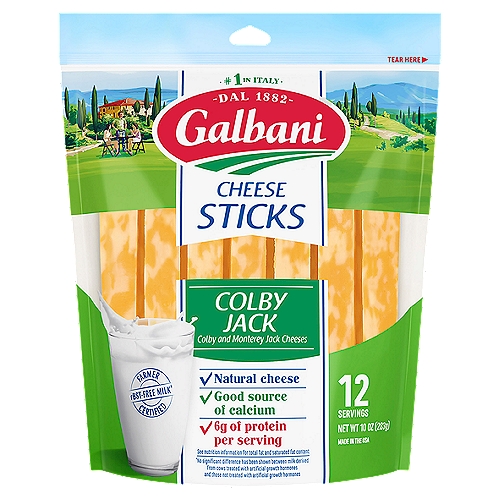 Galbani Cheese Sticks - Sticksters Colby Jack, 10 oz
