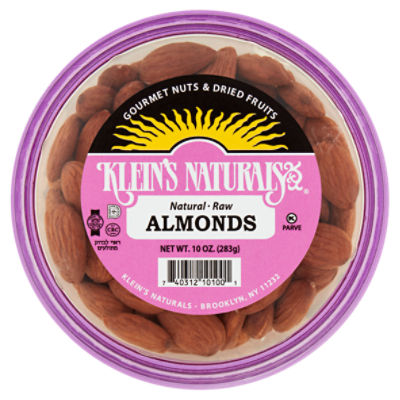 Klein's Naturals Natural Raw Almonds, 10 oz