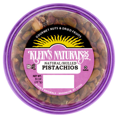 Klein's Naturals Natural/Hulled Pistachios, 8 oz