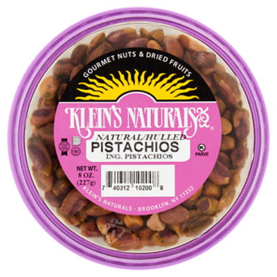 Klein's Naturals Natural/Hulled Pistachios, 8 oz