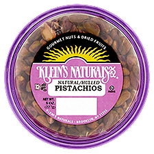 Klein's Naturals Natural/Hulled Pistachios, 8 oz