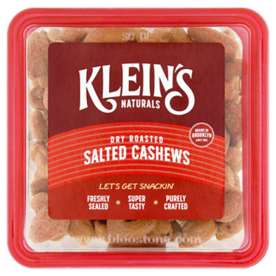 Klein's Naturals Dry Roasted Salted Cashews, 7 oz