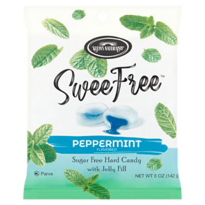 Klein's Naturals Swee Free Peppermint Flavored Sugar Free Hard Candy with Jelly Fill, 5 oz