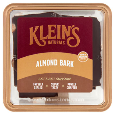 Klein's Naturals Chocolate Almond Bark, 6 oz