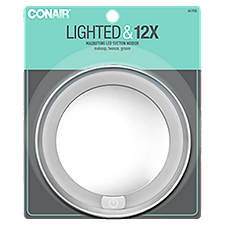 Conair Magnification 12X LED, Lighted Mirror, 1 Each