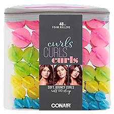 Conair Curls Foam Rollers, 48 count
