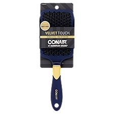 Conair Velvet Touch Detangle & Style, Hair Brush, 1 Each