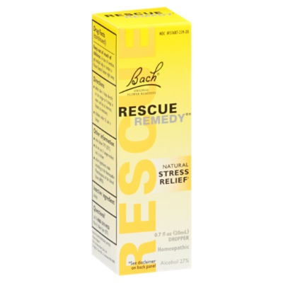 Bach Rescue Remedy Original Flower Remedies Homeopathic Dropper, 0.7 fl oz