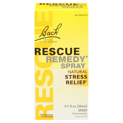 Bach Rescue Remedy Spray, Natural Stress Relief 0.7 fl. oz. (20mL)