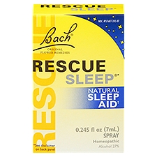 Bach Rescue Sleep Spray, Natural Sleep Aid, 0.245 fl. oz. (7mL)