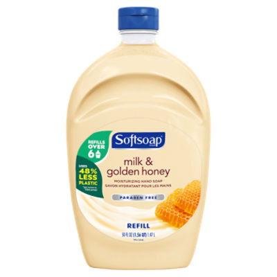 Softsoap Moisturizing Liquid Hand Soap Refill, Milk & Golden Honey - 50 Fluid Ounce, 50 Fluid ounce