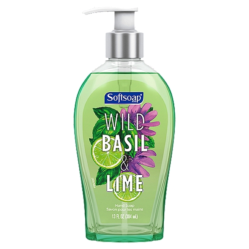 Softsoap Liquid Hand Soap, Wild Basil & Lime - 13 Fluid Ounce
Beautify your sink today with Softsoap Wild Basil & Lime liquid hand soap all while expressing your personal style and indulging in the enticing scent of Wild Basil & Lime. This liquid hand soap pump enhances the hand washing experience and also retains your skin's natural moisture.

liquid hand soap, hand soap, refillable soap pump dispenser, kitchen hand soap, bathroom hand soap, basil hand soap, lime hand soap, basil and lime hand soap, scented hand soap, moisturizing hand soap, decorative hand soap, soap, best hand soap, softsoap, softsoap hand soap, hand soap, softsoap décor, décor, softsoap wild basil, wild basil, wild basil and lime, softsoap wild basil and lime, fragrance hand soap, best liquid soap, best smelling liquid soap, top rated liquid hand soap, hand soap, liquid hand soap, soft soap, light green soap, kitchen soap, bathroom soap