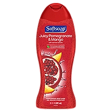Softsoap Body Wash, Moisturizing Juicy Pomegranate and Mango, 20 Fluid ounce