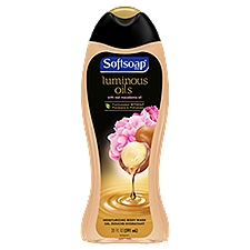 Softsoap Moisturizing Luminous Oils Macadamia Oil & Peony, Body Wash, 15 Fluid ounce