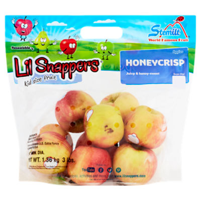 Fresh Honeycrisp Apples, 3 lb Bag